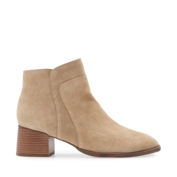 ✨NEW✨ LUCKY BRAND Lilka Suede Ankle Boot in Dune Tan Brown Sz US 9.5M - Picture 2 of 6
